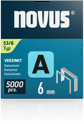 Capse Novus din sarma subtire, A tip 53 6 mm, 5000 buc/cutie